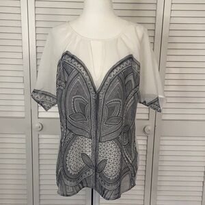 💥 WORTHINGTON PETITE SHEER TOP SIZE PM